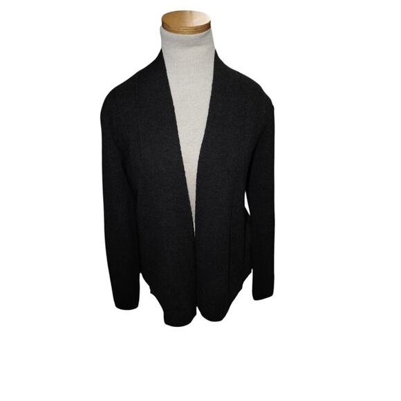 Eileen Fisher Charcoal Open Front Cardigan – Size XS ITALIAN YARN - Picture 1 of 4